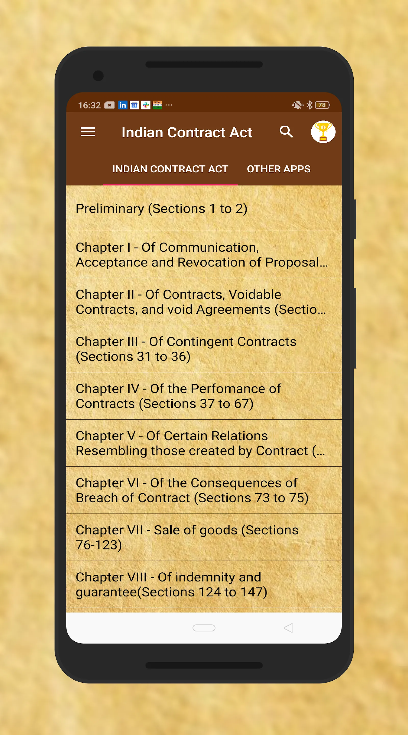 Indian Contract Act StudyGuide | Indus Appstore | Screenshot