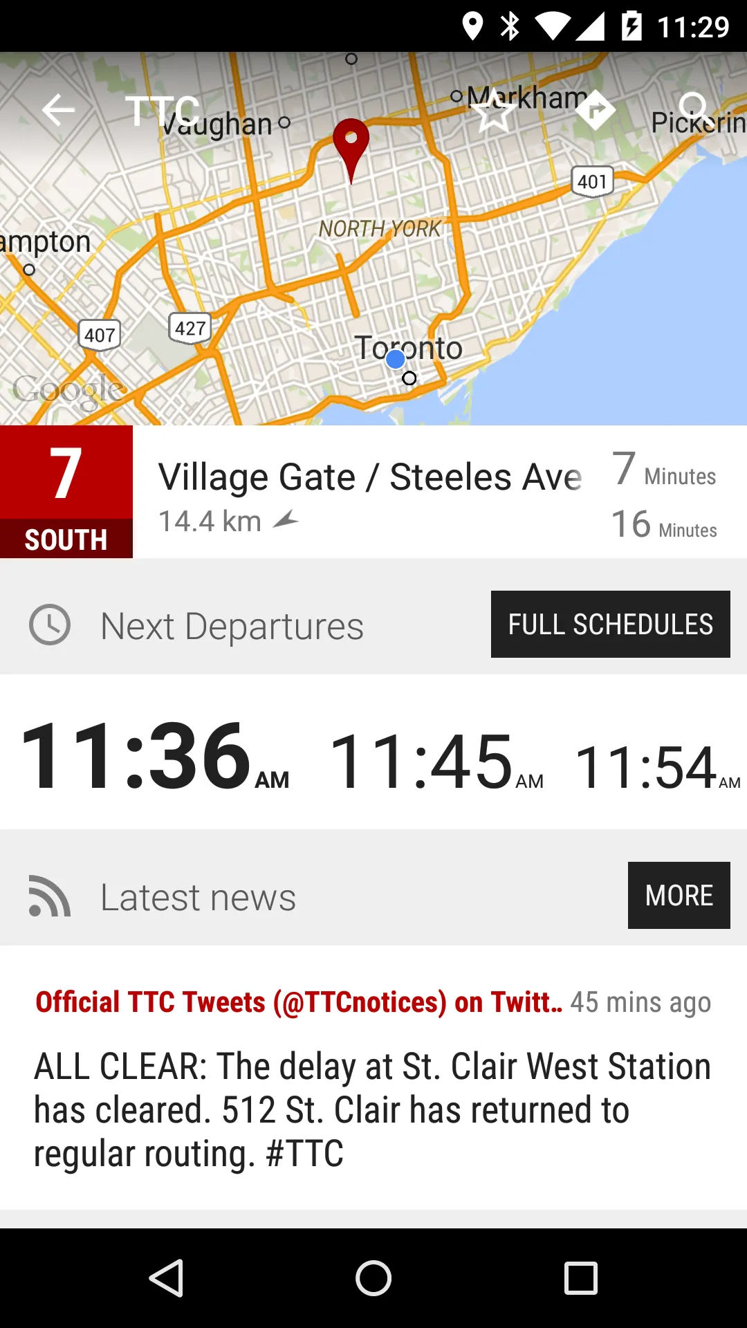 Toronto TTC Bus - MonTransit | Indus Appstore | Screenshot