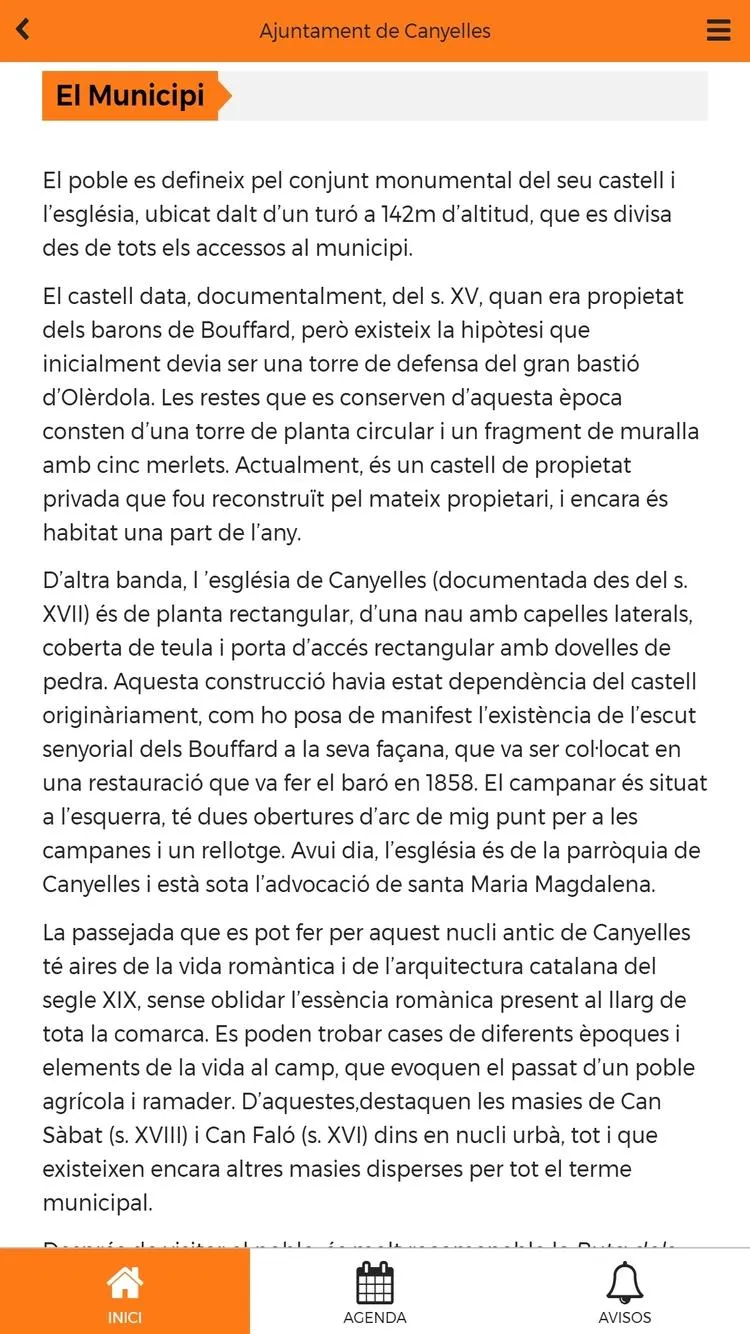 Ajuntament de Canyelles | Indus Appstore | Screenshot