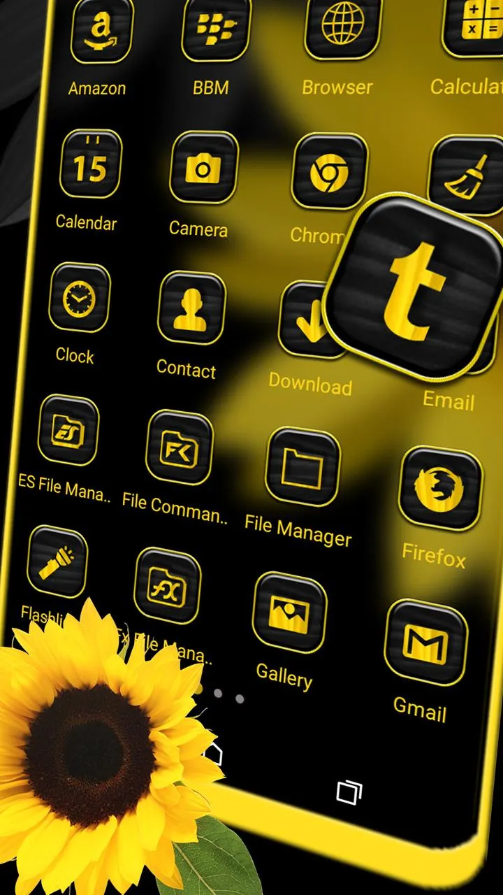 Sunflower Launcher Theme | Indus Appstore | Screenshot