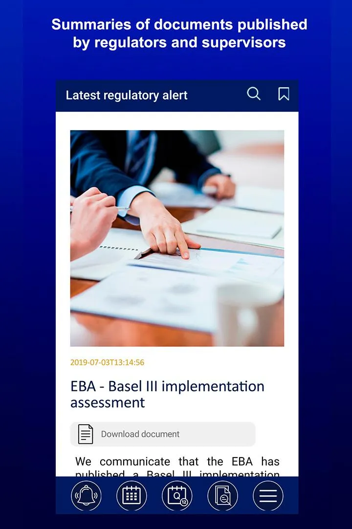 Financial regulatory alerts | Indus Appstore | Screenshot