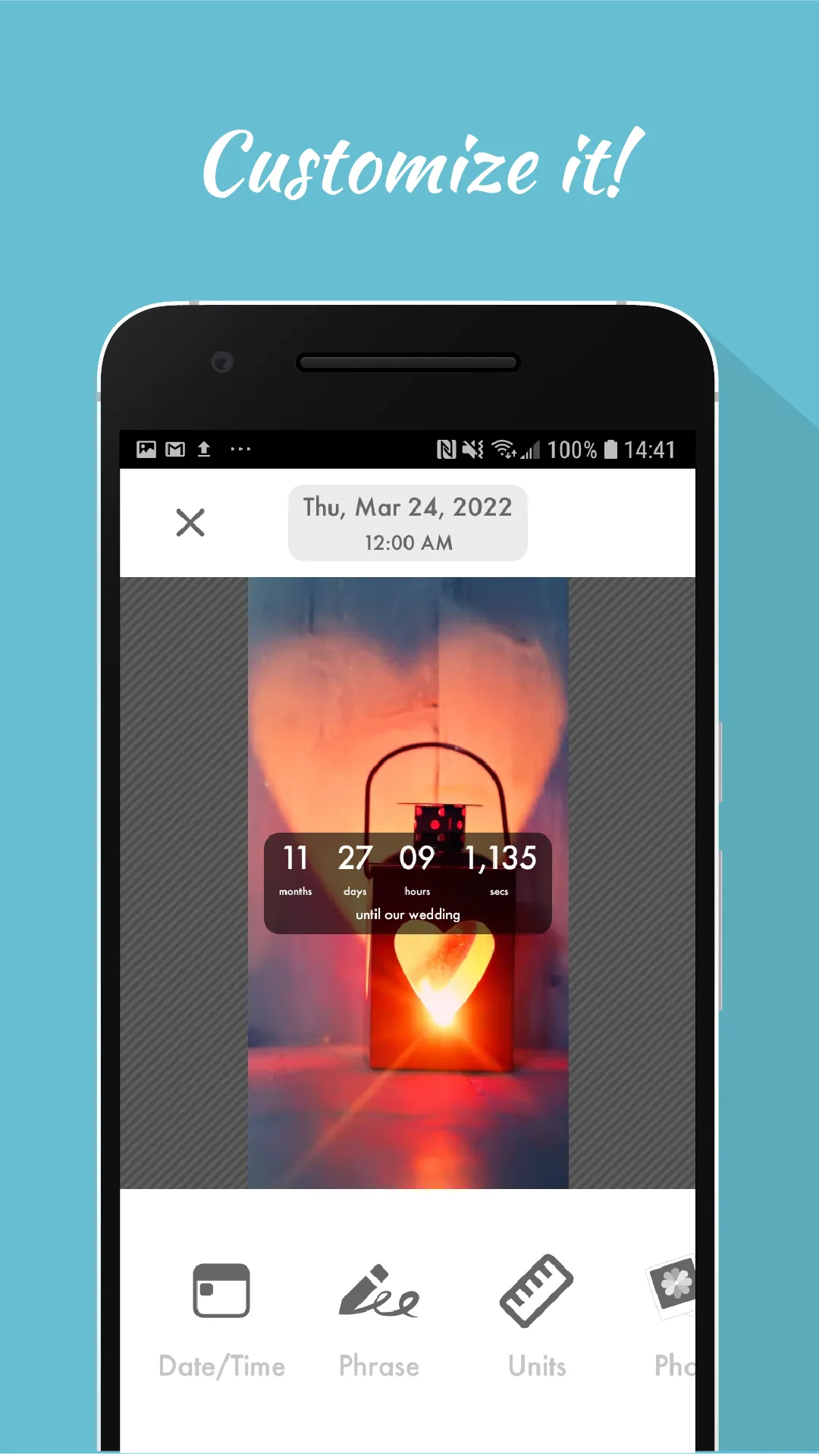 Wedding Countdown Widget | Indus Appstore | Screenshot