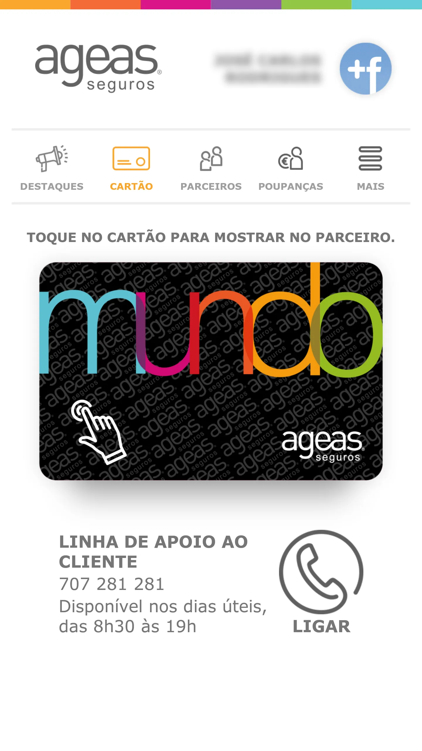 Cartão Mundo Ageas Seguros | Indus Appstore | Screenshot