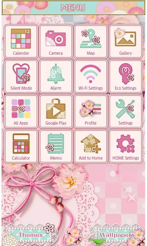 Japanese Lace Wallpaper Theme | Indus Appstore | Screenshot