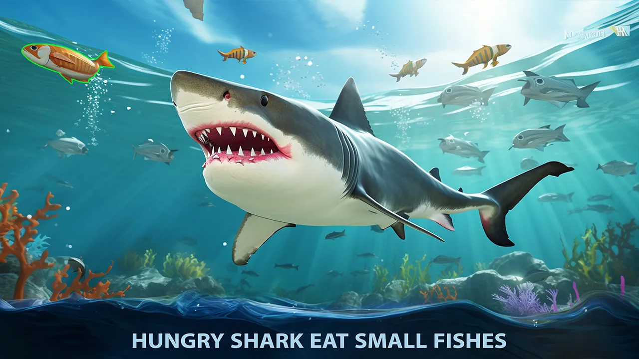 Angry White Shark Hunting Game | Indus Appstore | Screenshot