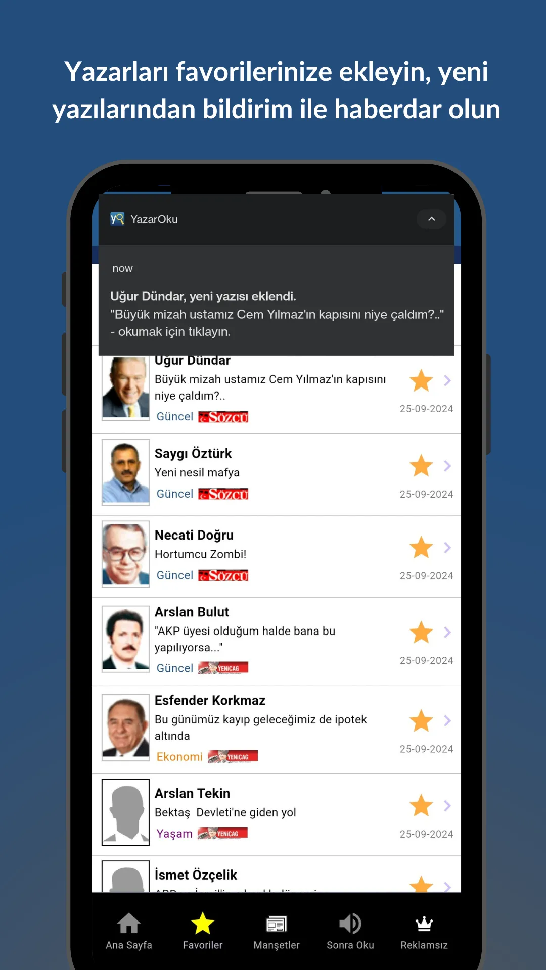 Köşe Yazarları - Yazaroku.Com | Indus Appstore | Screenshot