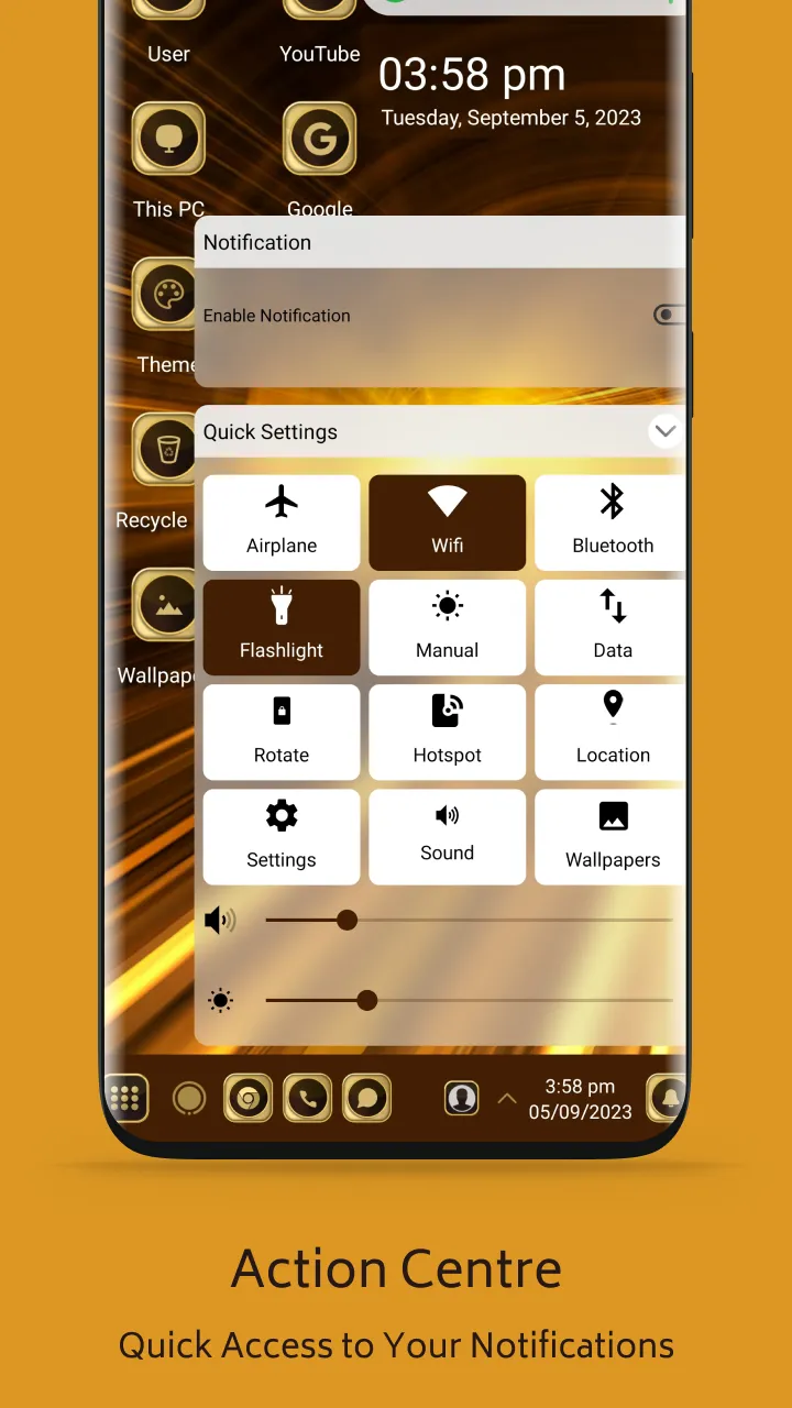 Golden Theme For  Launcher | Indus Appstore | Screenshot