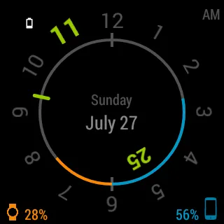 Chrono Watch Face for Wear | Indus Appstore | Screenshot