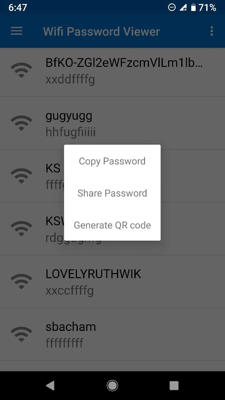 WiFi Password Viewer (root) | Indus Appstore | Screenshot