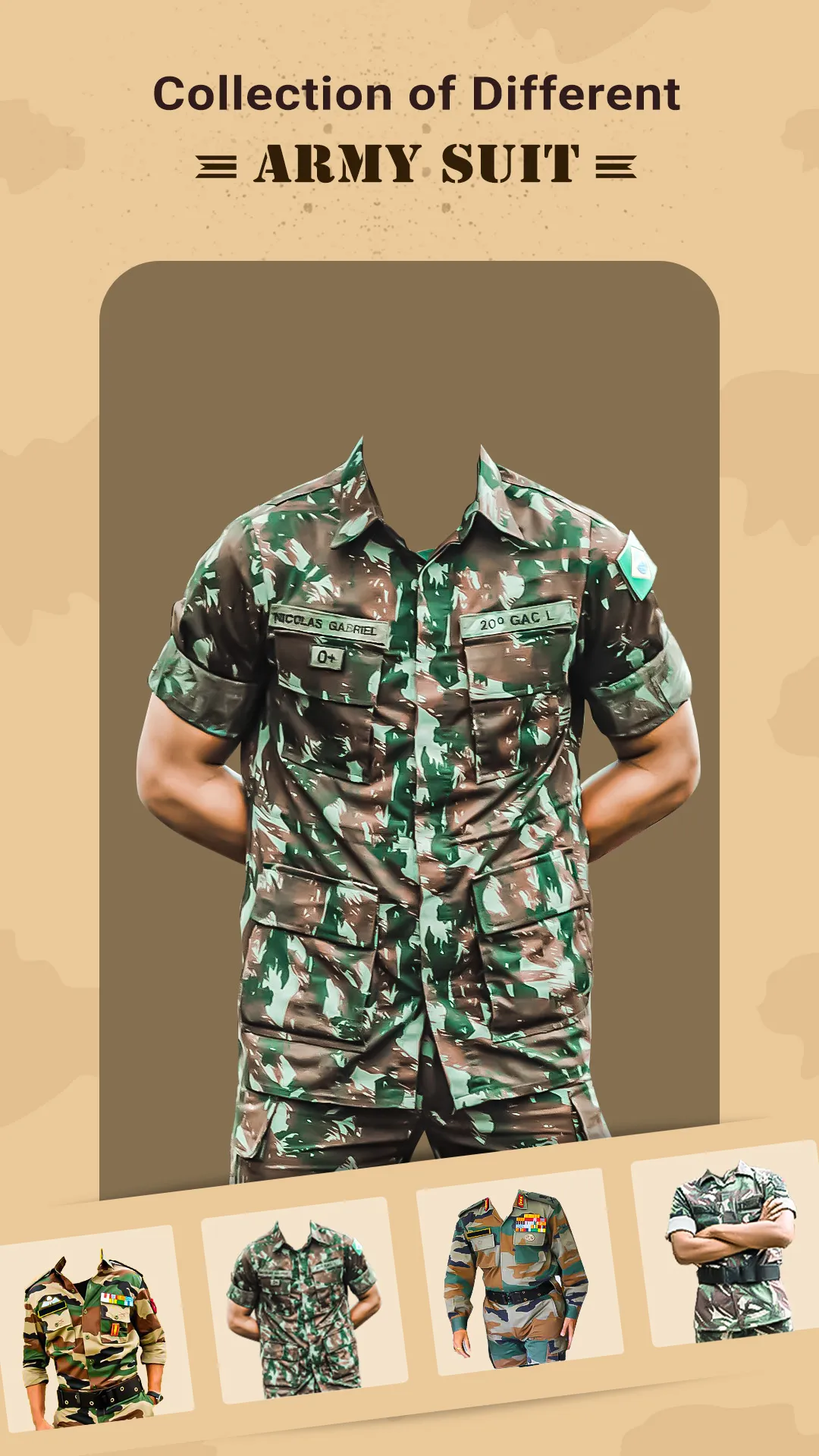 Army Photo Suit - Photo Editor | Indus Appstore | Screenshot