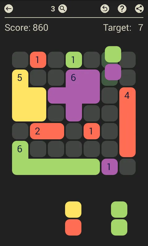 D7: pack the colored Dominoes | Indus Appstore | Screenshot