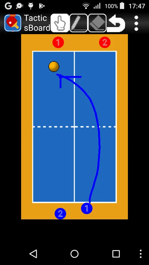 Tacticsboard(TableTennis) byNS | Indus Appstore | Screenshot