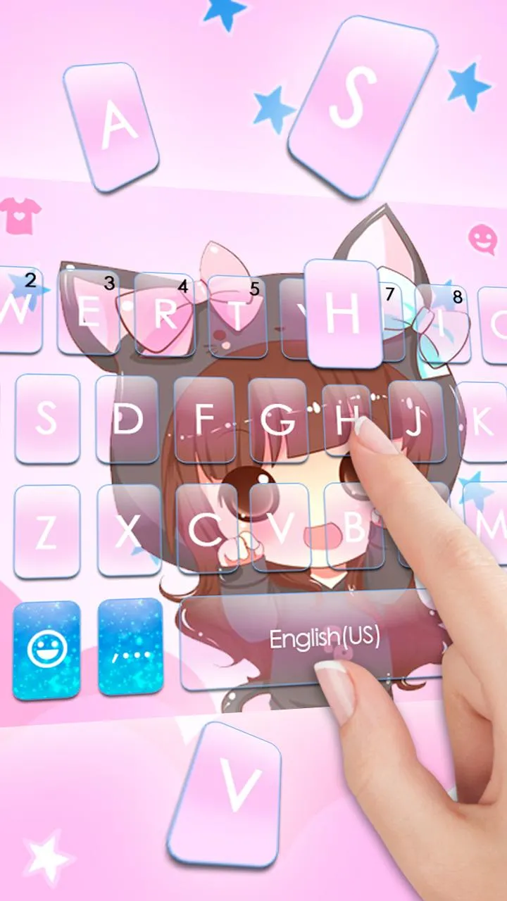 Kawaii Bow Girl Theme | Indus Appstore | Screenshot