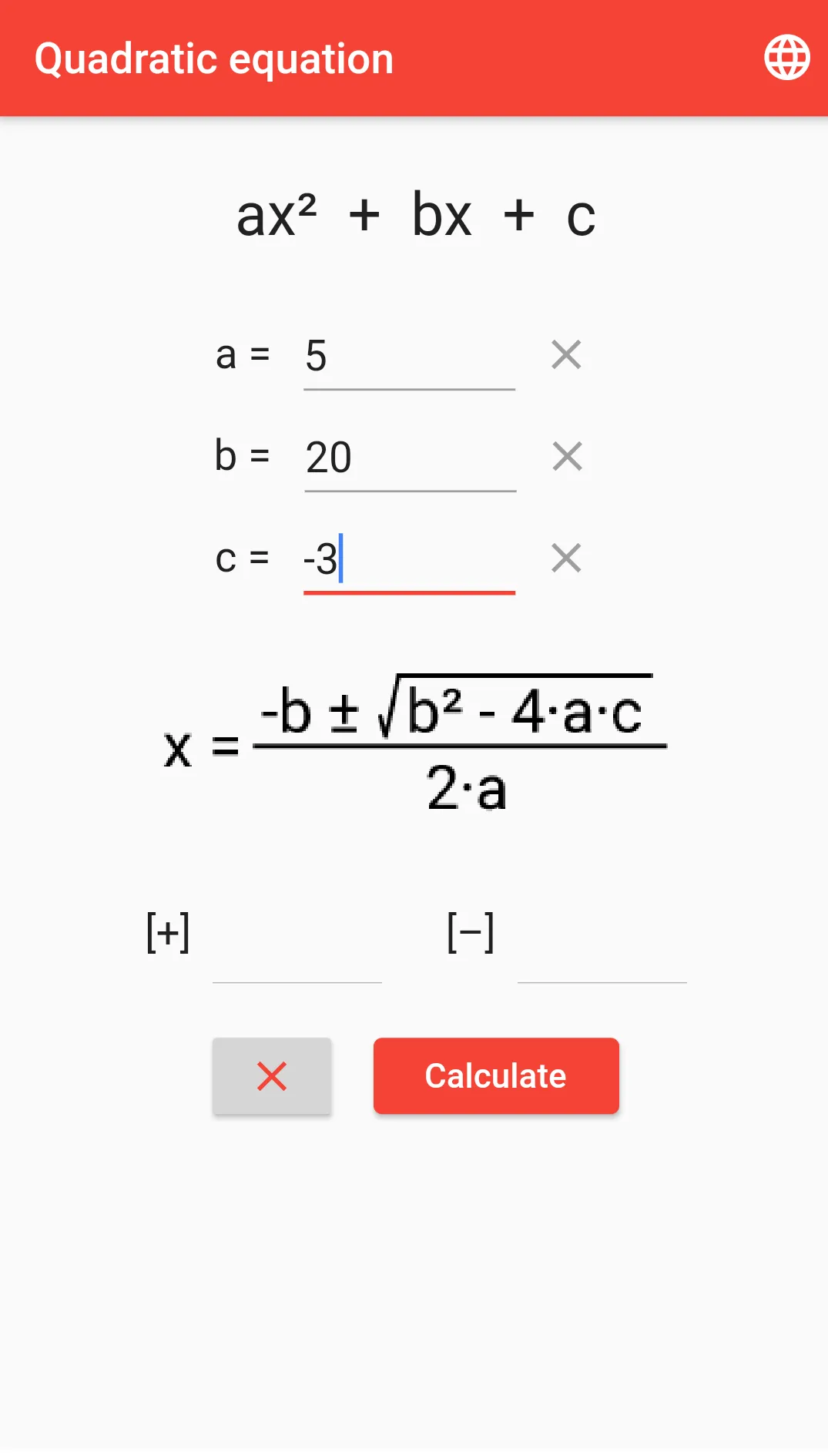 Quadratic equation solver | Indus Appstore | Screenshot