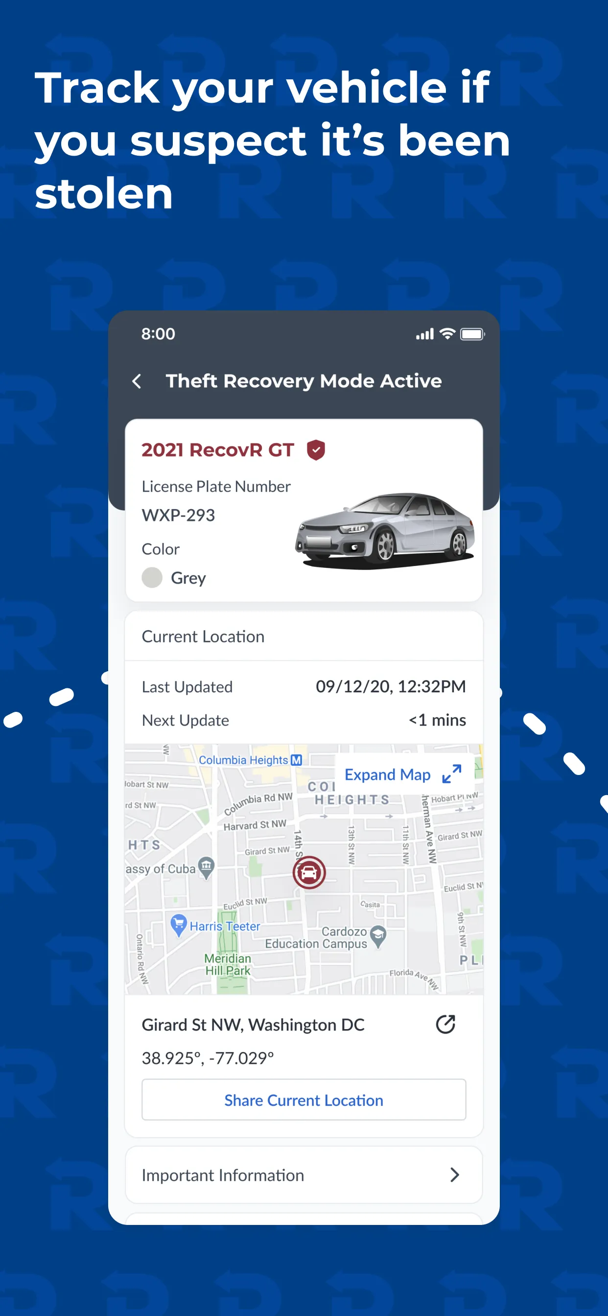 RecovR: Vehicle Theft Recovery | Indus Appstore | Screenshot