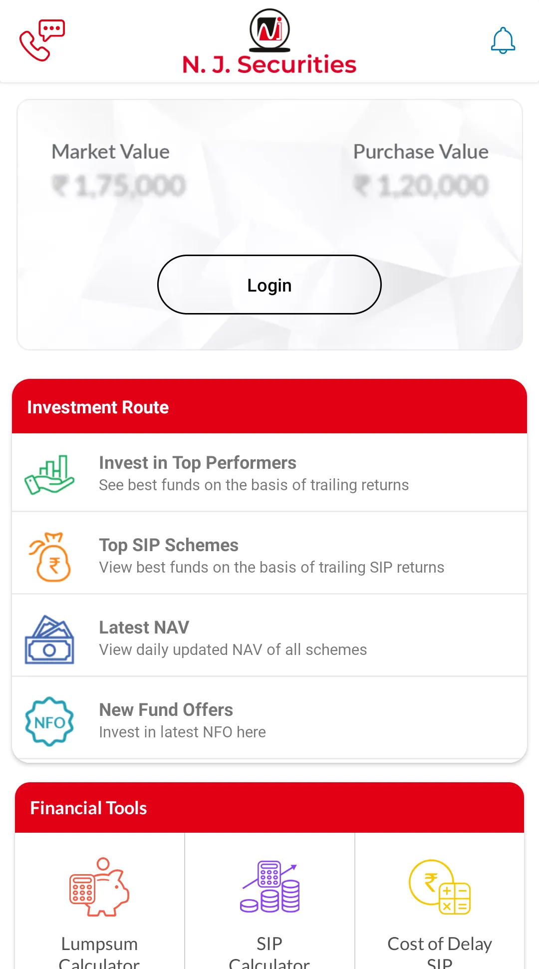 NJ Securities | Indus Appstore | Screenshot