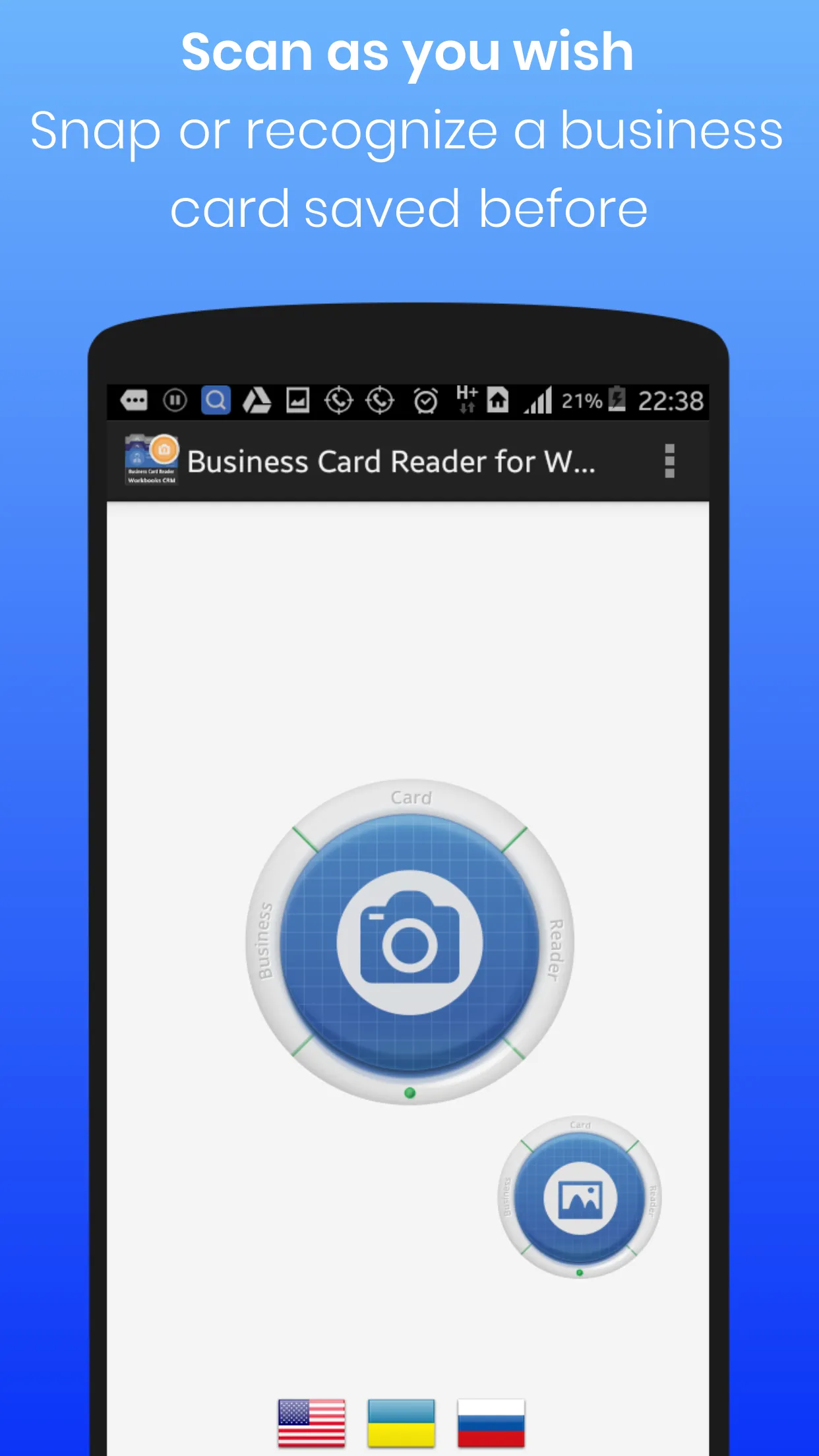 Business Card Reader for Workb | Indus Appstore | Screenshot