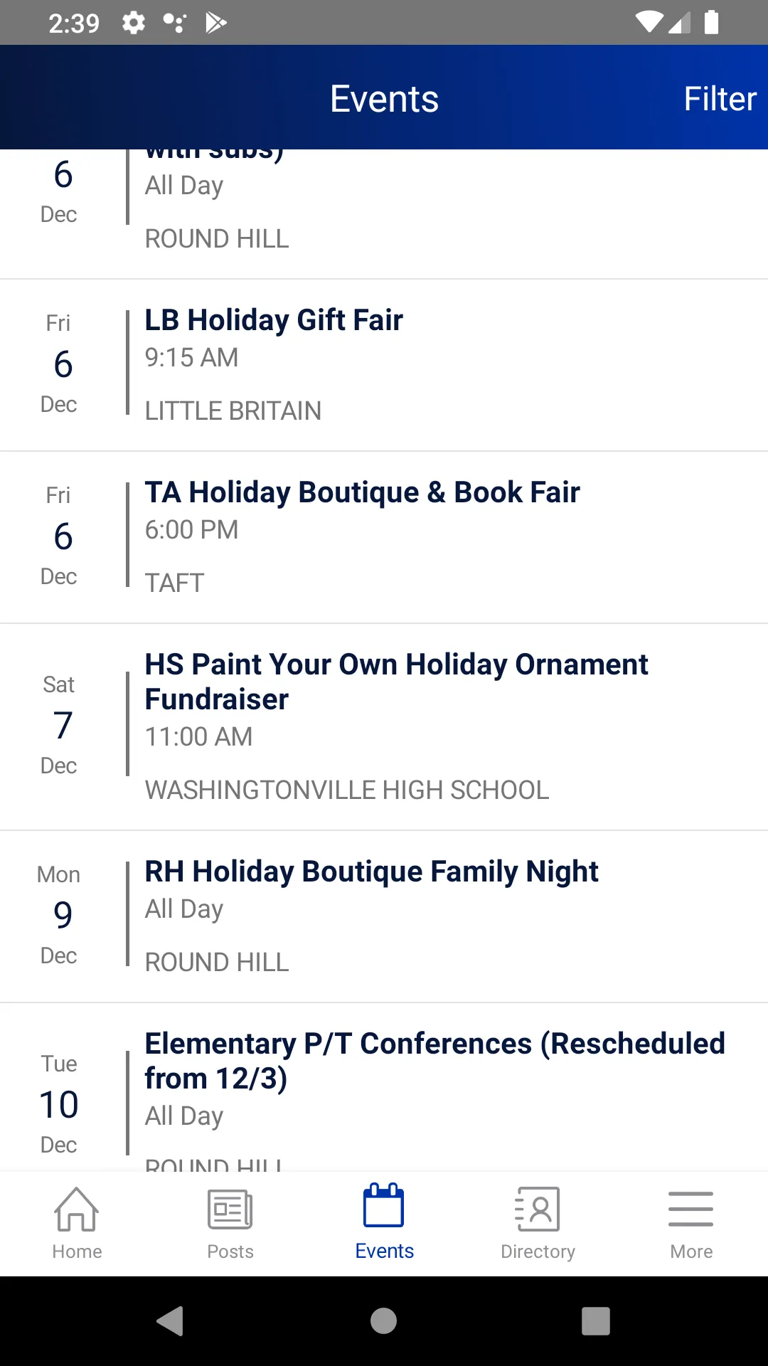 Washingtonville Schools | Indus Appstore | Screenshot