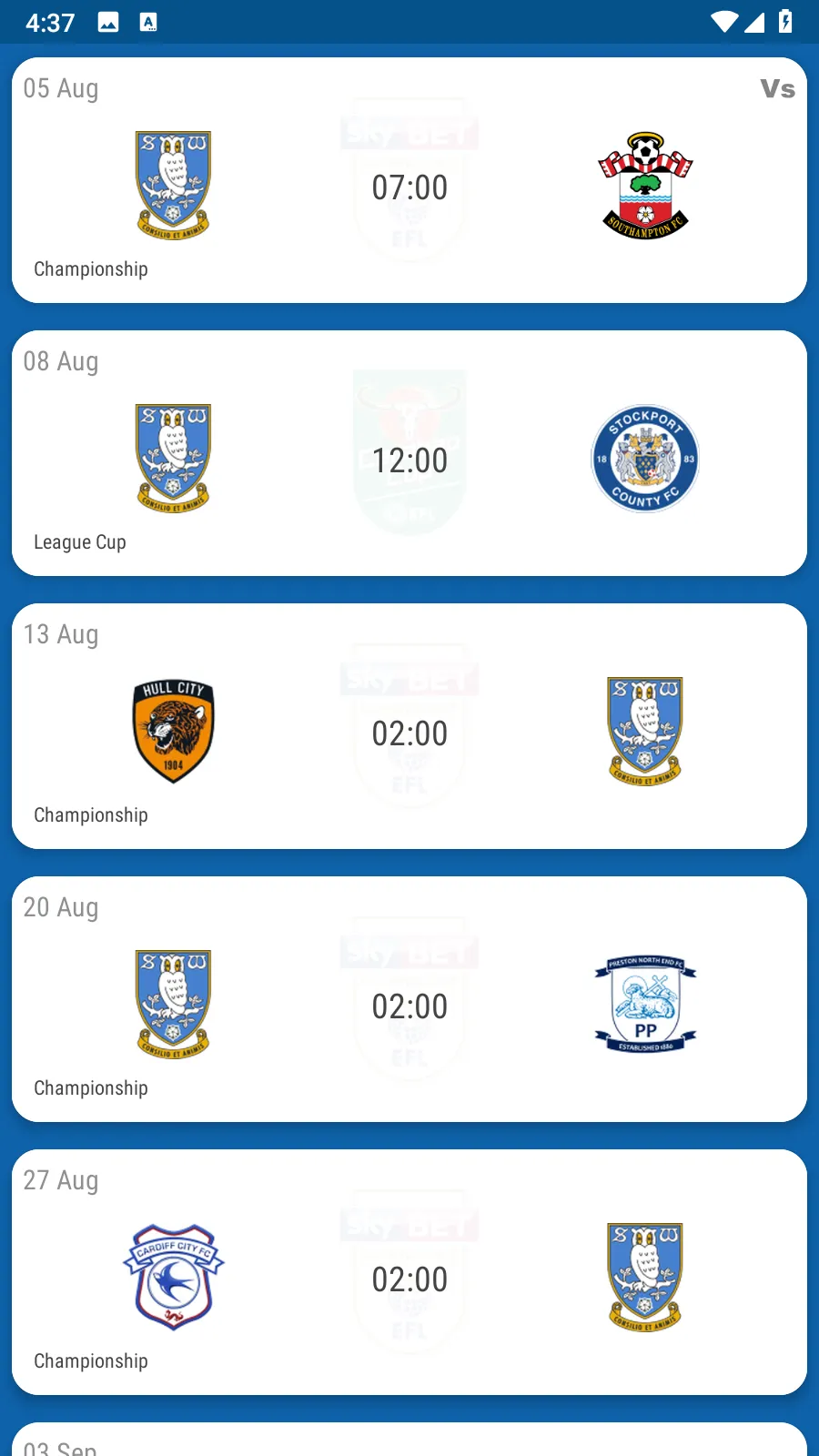 Sheffield Wednesday Fan App | Indus Appstore | Screenshot