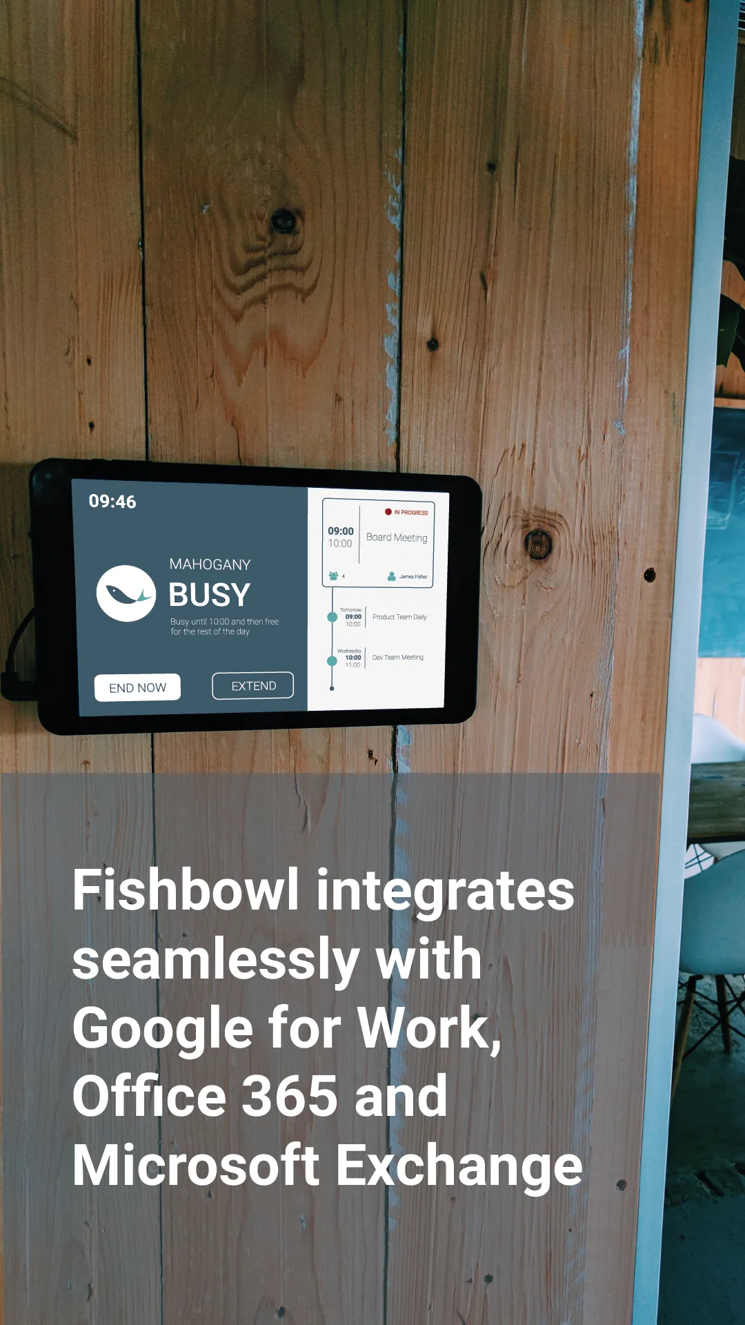 Fishbowl Meeting Room Display | Indus Appstore | Screenshot