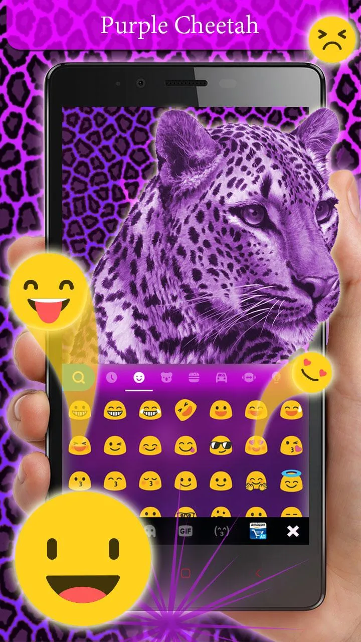 Purplecheetah Keyboard Theme | Indus Appstore | Screenshot