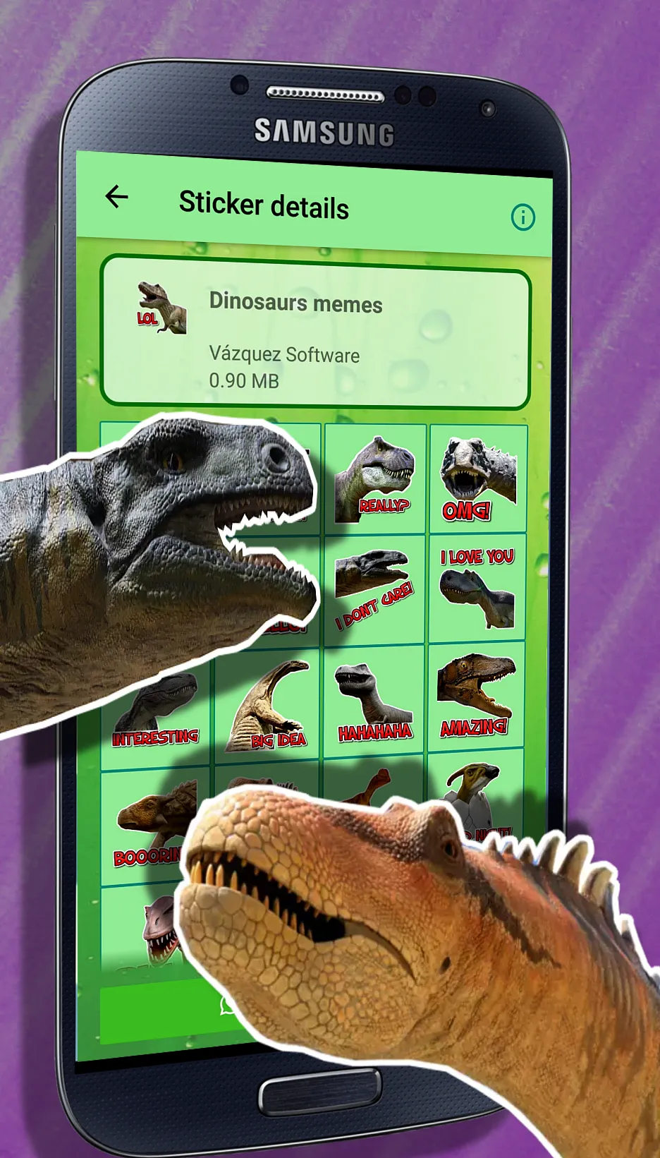 WASticker Dinosaurs | Indus Appstore | Screenshot