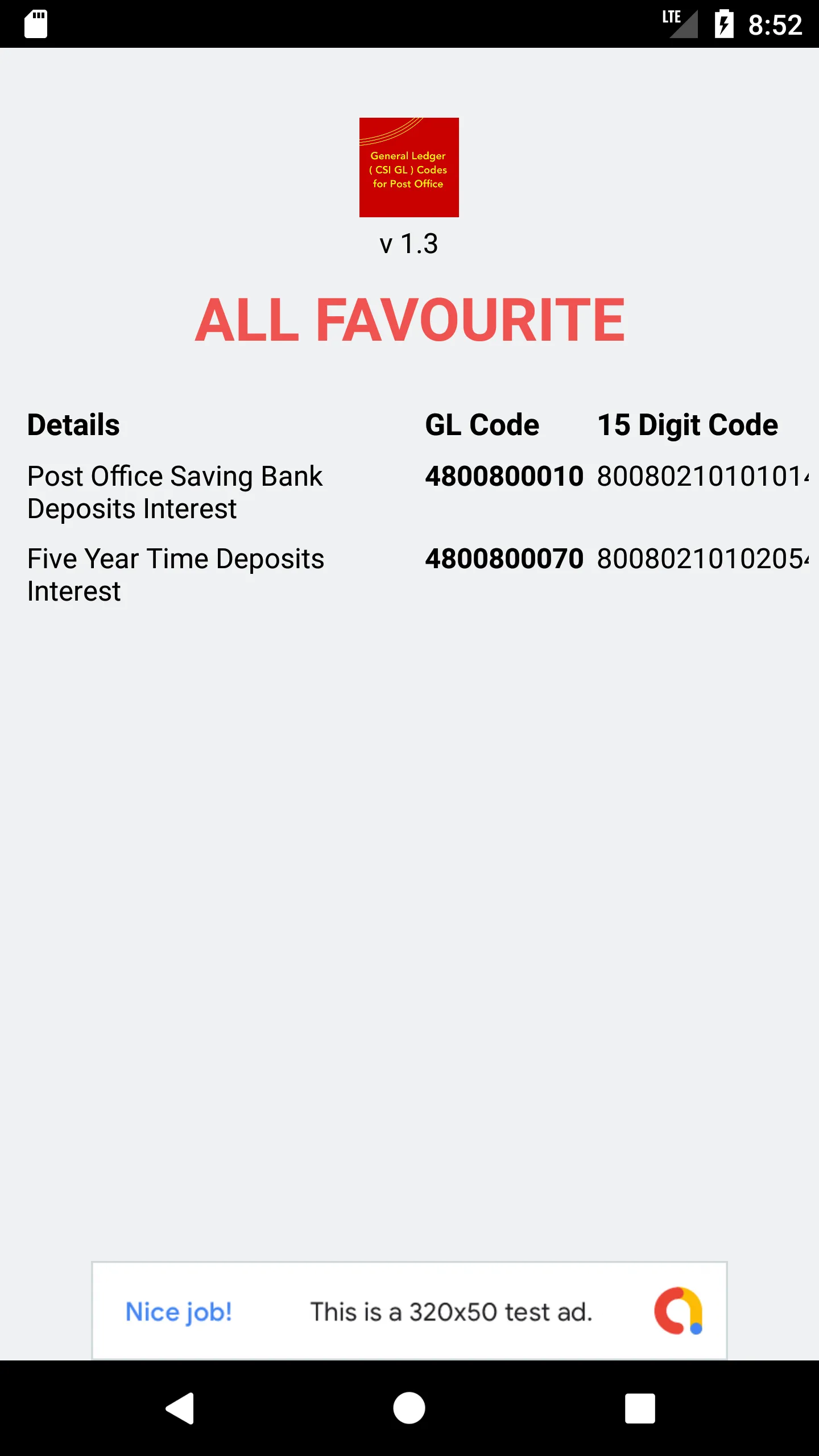 General Ledger ( CSI GL ) Code | Indus Appstore | Screenshot