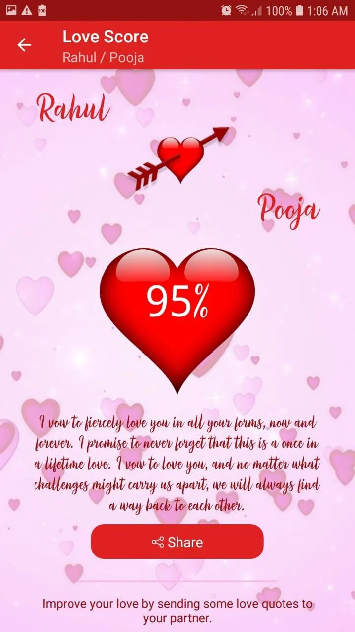 True Love Calculator | Indus Appstore | Screenshot