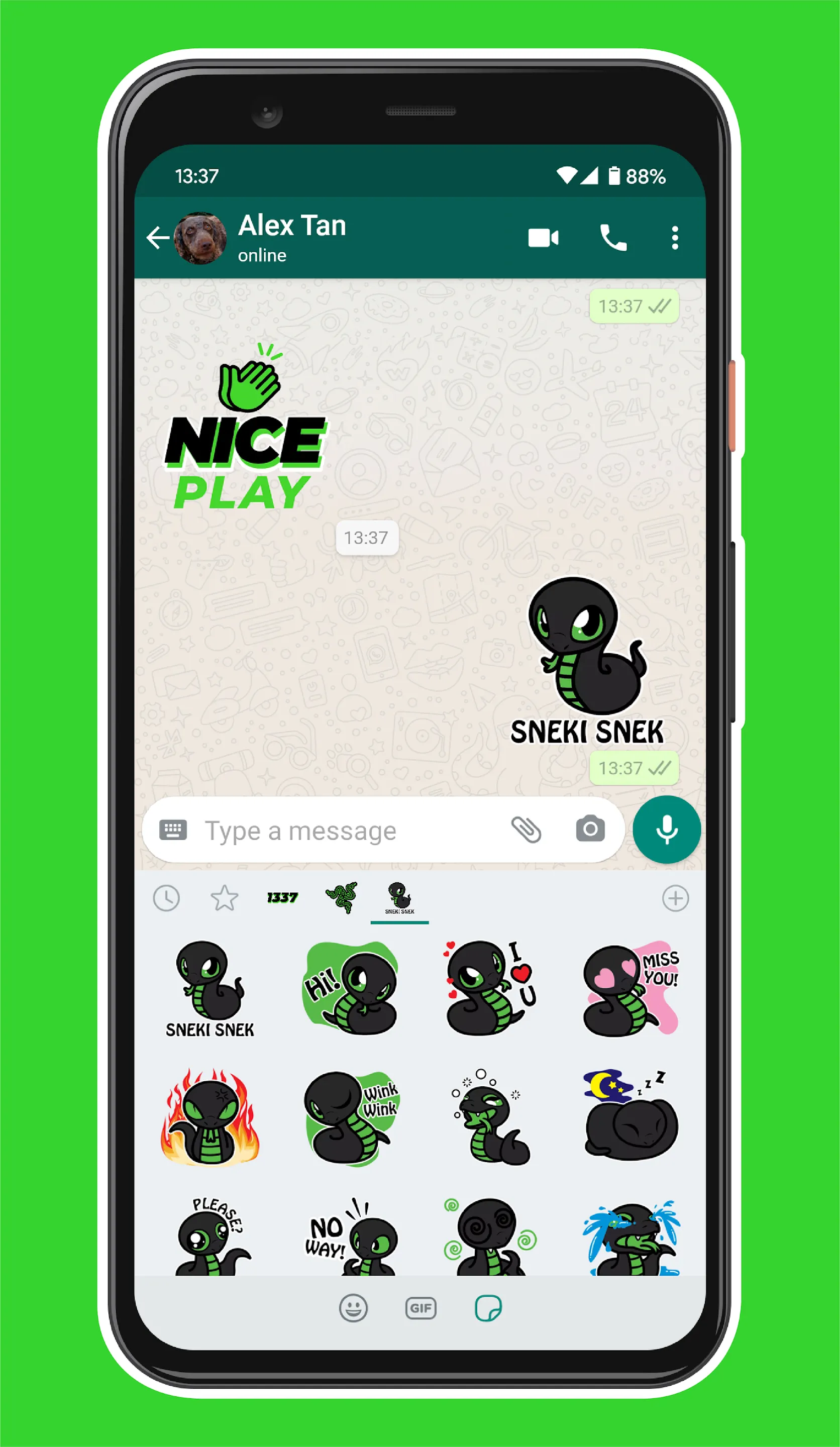 Razer Stickers - WAStickerApps | Indus Appstore | Screenshot