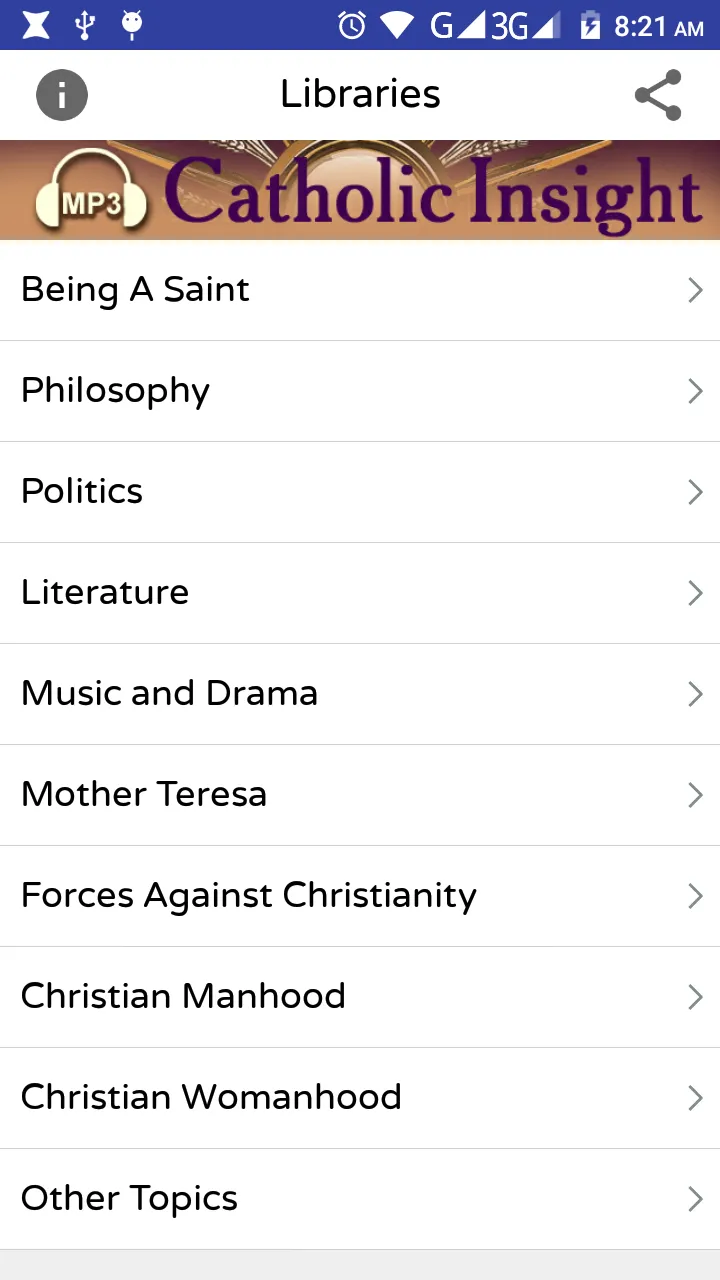 Catholic Culture Audio | Indus Appstore | Screenshot