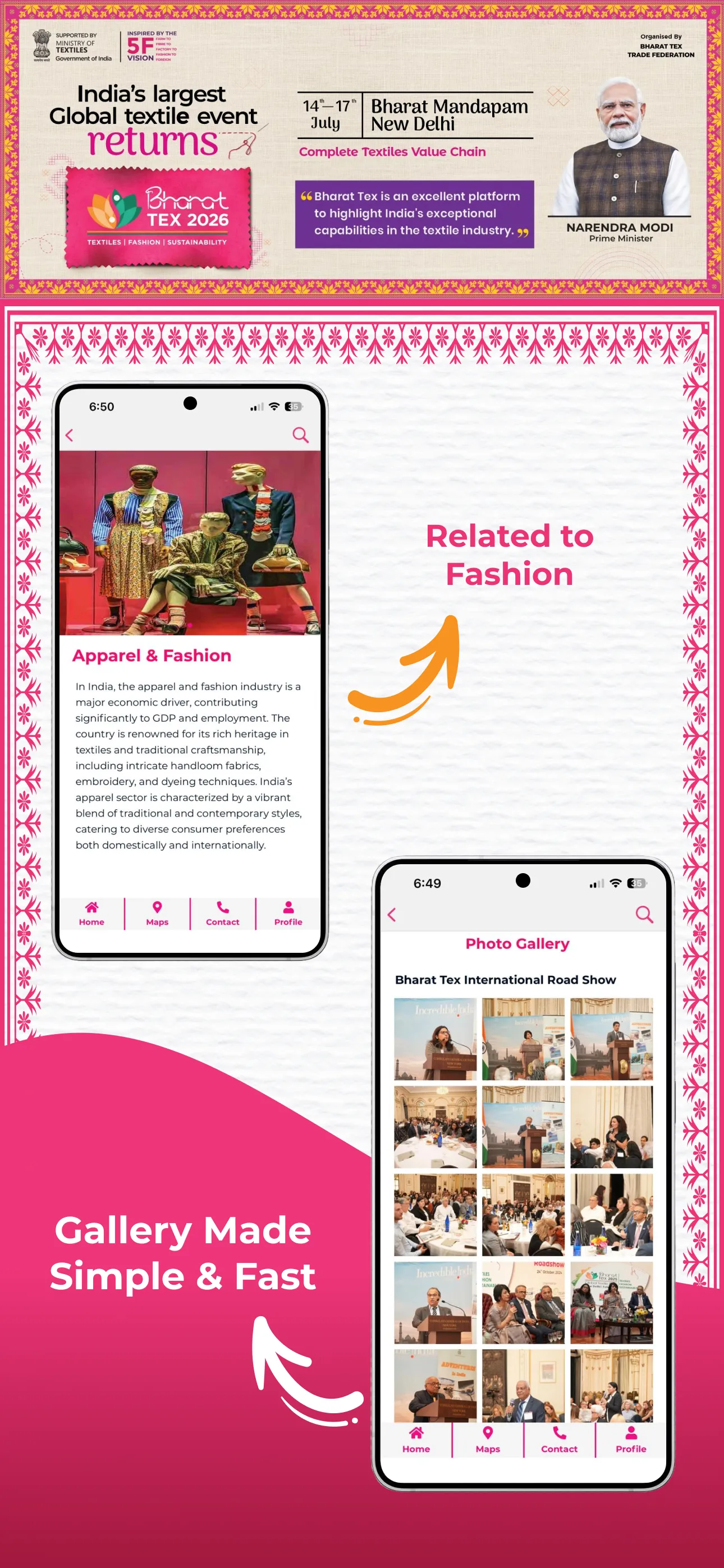 Bharat Tex 2026 | Indus Appstore | Screenshot