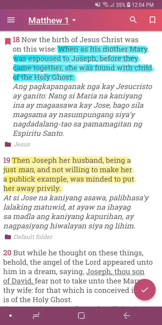 English Tagalog Bible Offline | Indus Appstore | Screenshot