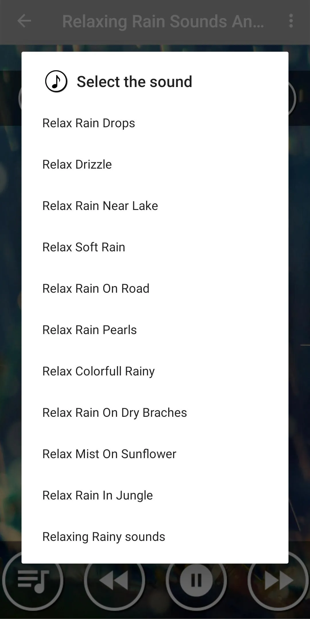 Rainy Day-Relaxing Rain Sounds | Indus Appstore | Screenshot