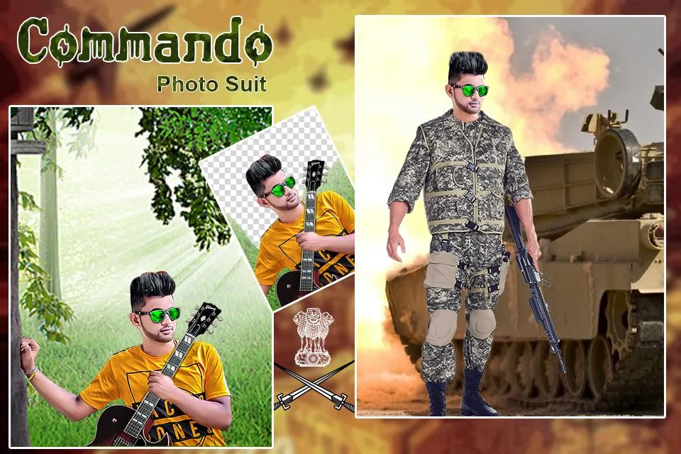 Commando Photo Suit | Indus Appstore | Screenshot