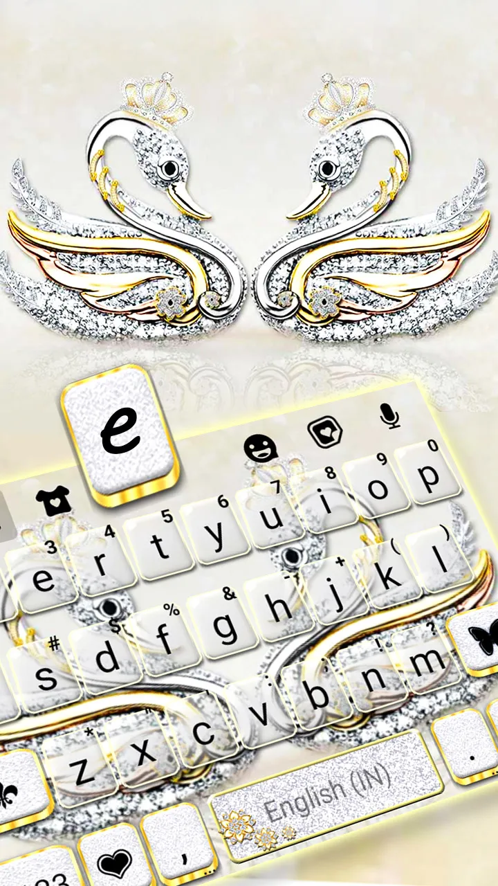 Silver Luxury Swan Theme | Indus Appstore | Screenshot