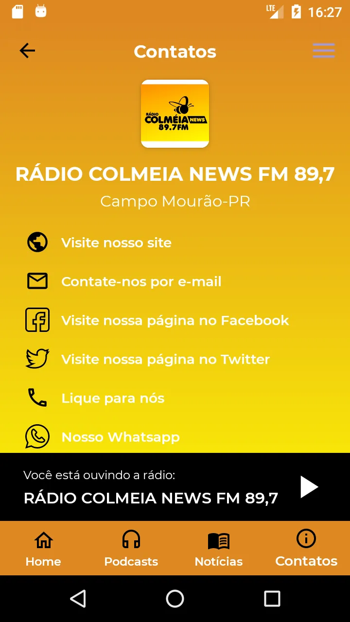 Colméia News FM Campo Mourão | Indus Appstore | Screenshot