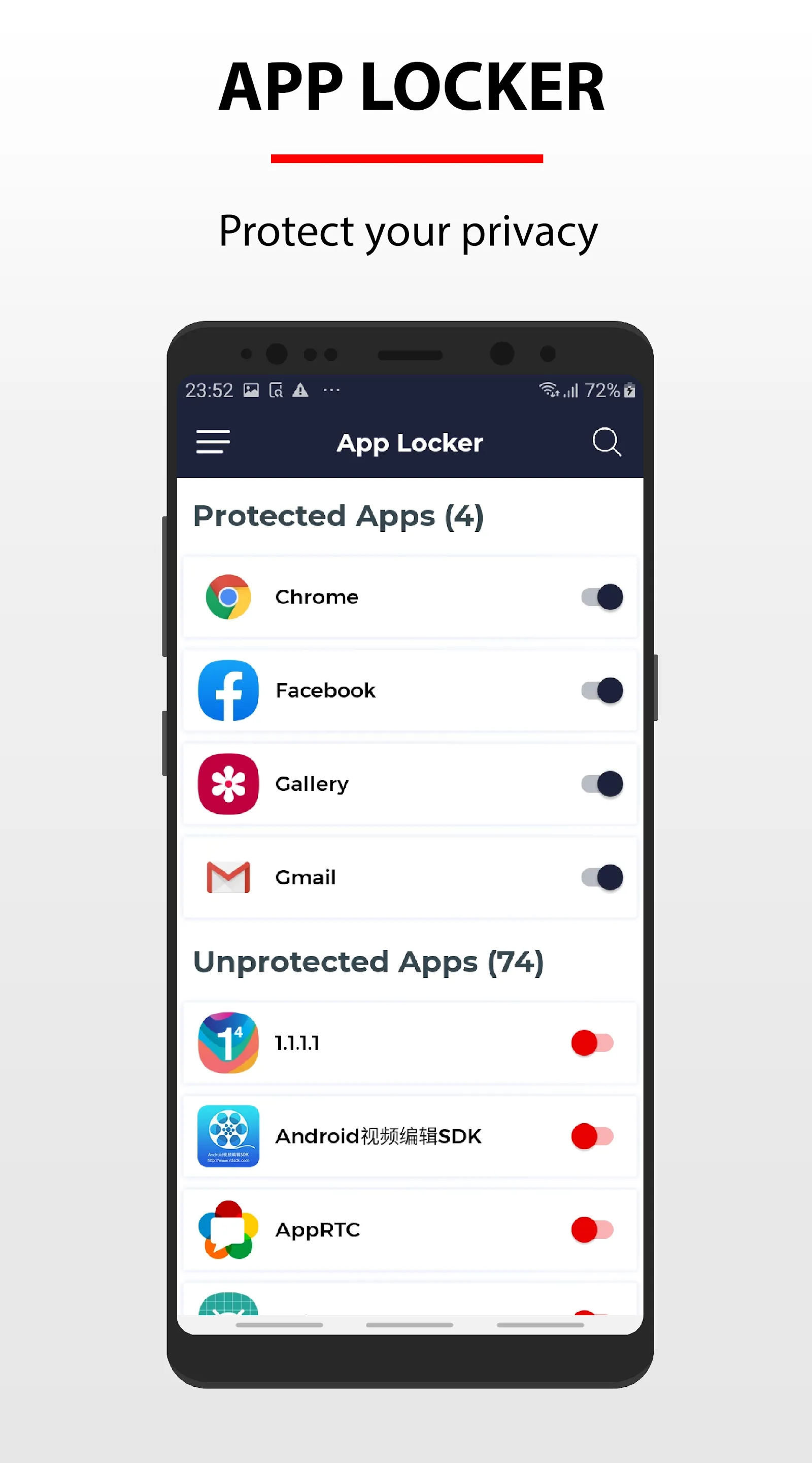 Max App Locker - Protect your  | Indus Appstore | Screenshot