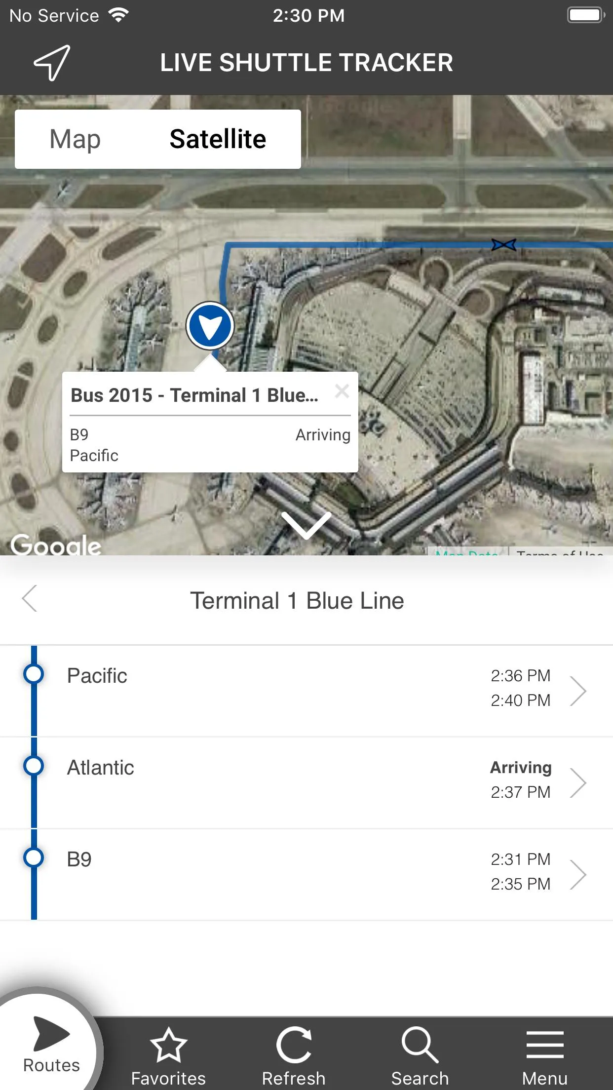 ORD Employee Shuttle | Indus Appstore | Screenshot