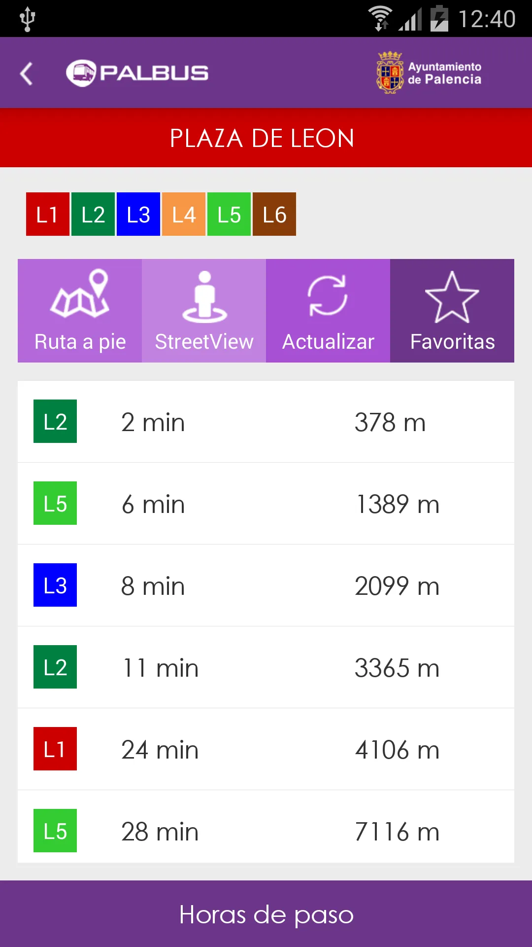 PALBUS - Buses de Palencia | Indus Appstore | Screenshot