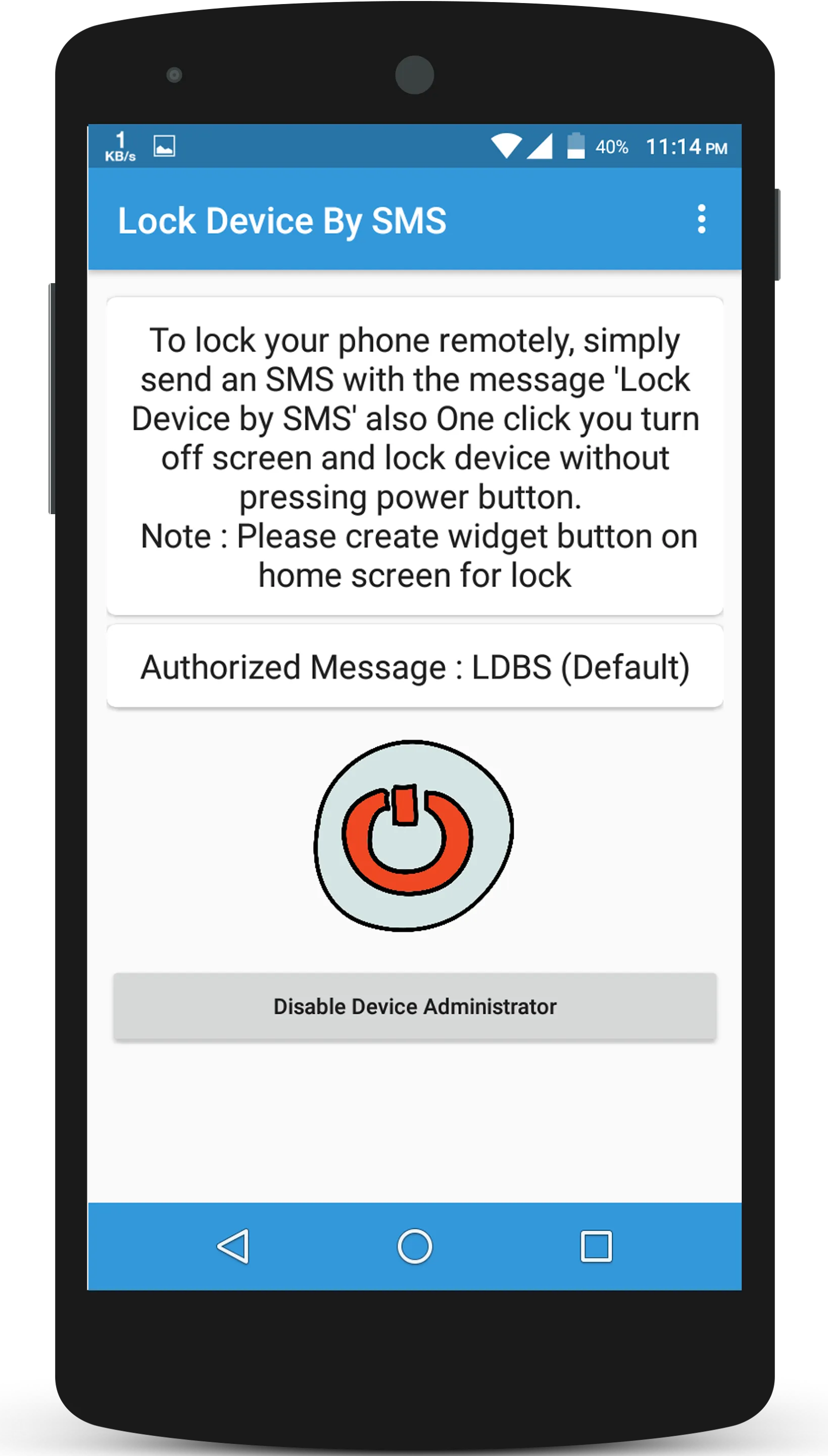 Lock Device By Sms | Indus Appstore | Screenshot