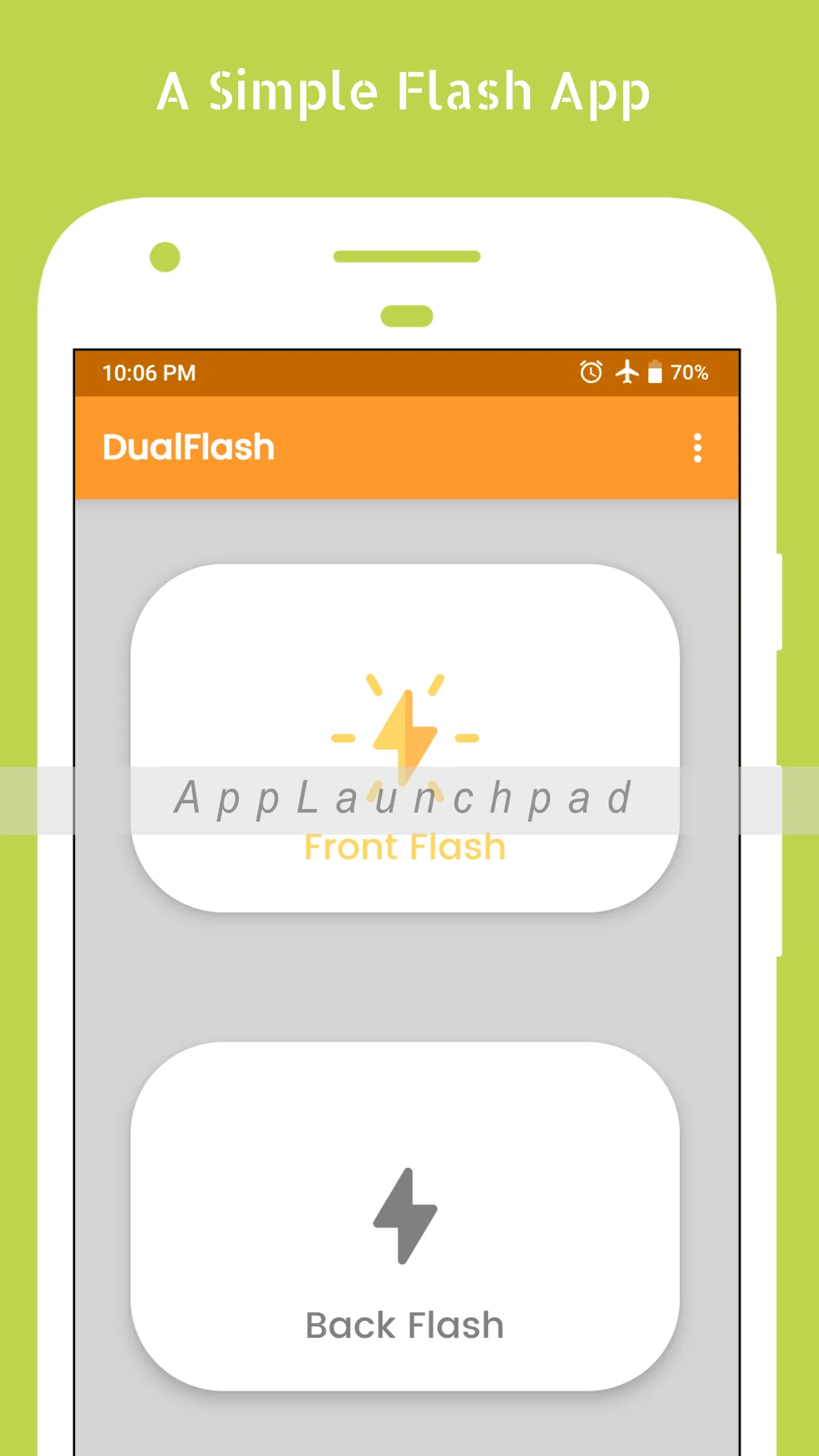 DualFlash: Front and Back Flas | Indus Appstore | Screenshot