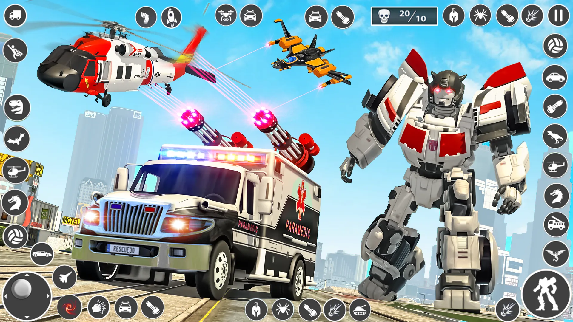 Ambulance Robot Transform Game | Indus Appstore | Screenshot