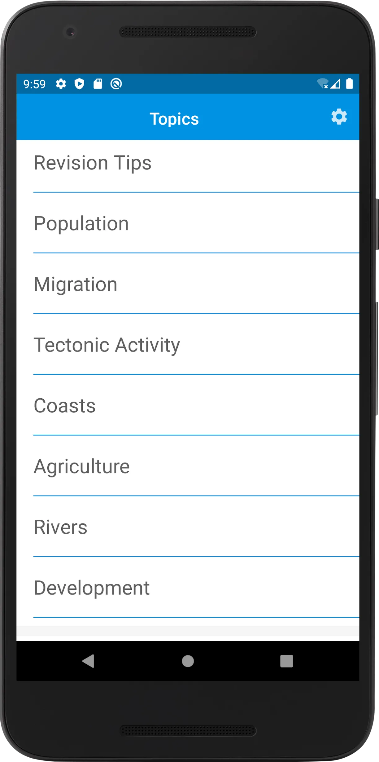 GCSE Geography | Indus Appstore | Screenshot