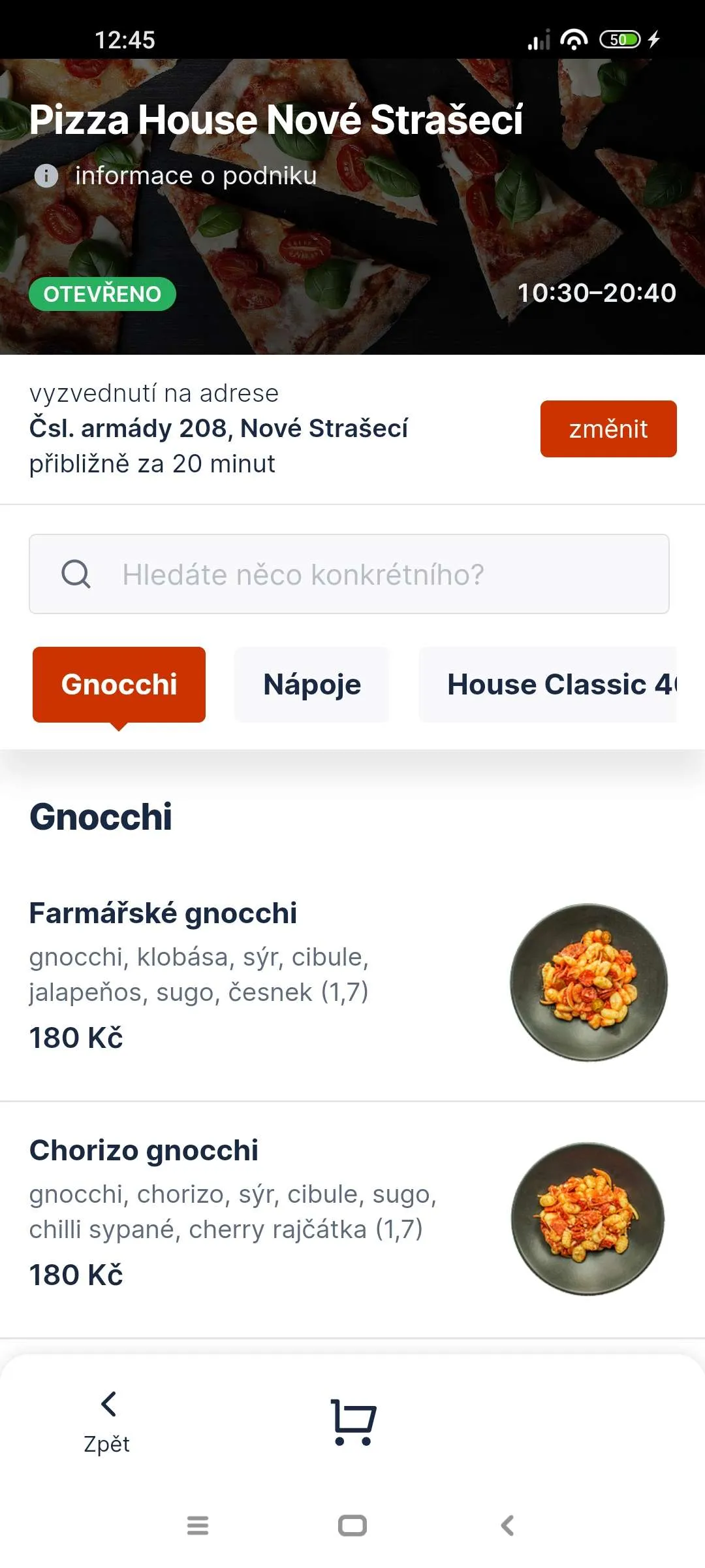 Pizza House Nové Strašecí | Indus Appstore | Screenshot