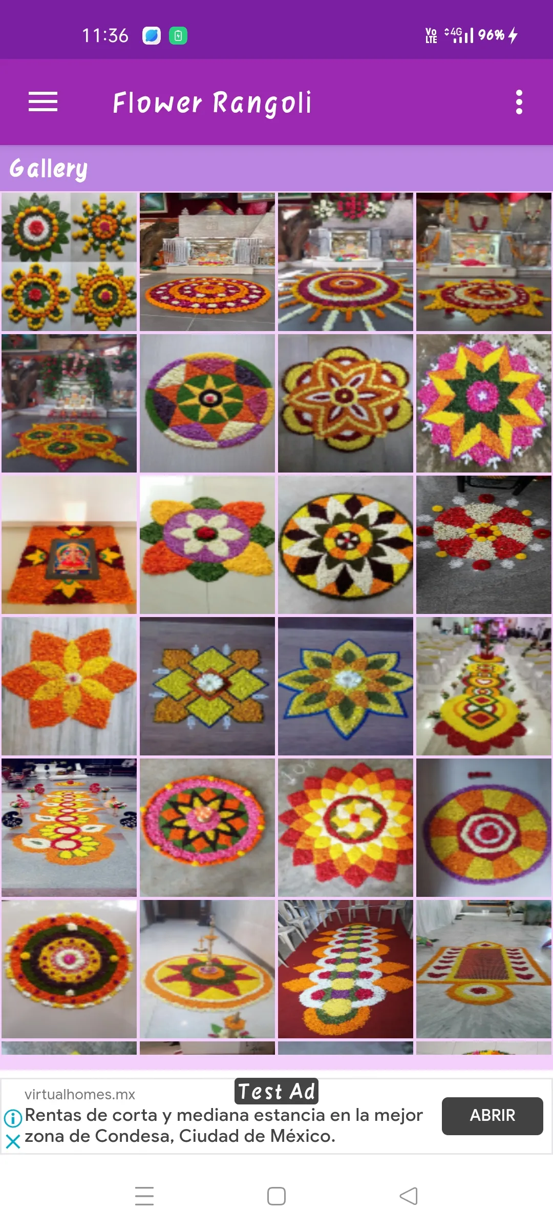 Flower Rangoli Gallery | Indus Appstore | Screenshot