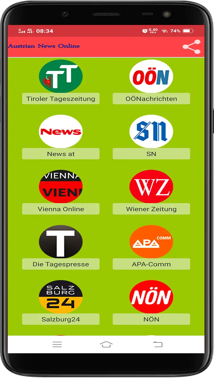 Austrian News All | Indus Appstore | Screenshot