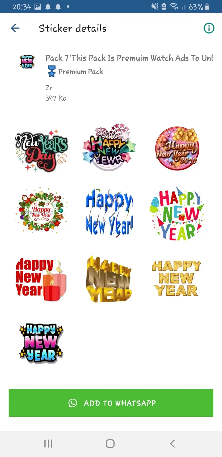 2024 New Year Stickers | Indus Appstore | Screenshot