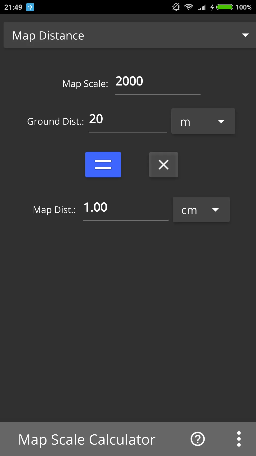 Map Scale Calculator | Indus Appstore | Screenshot