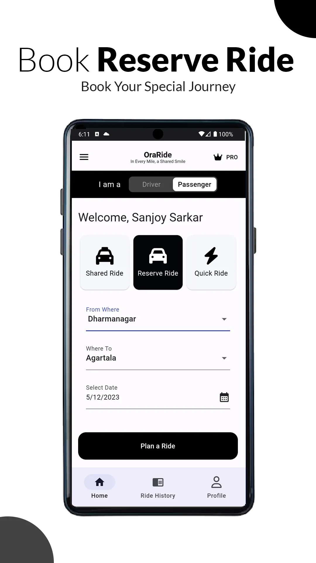 OraRide - Request a ride | Indus Appstore | Screenshot