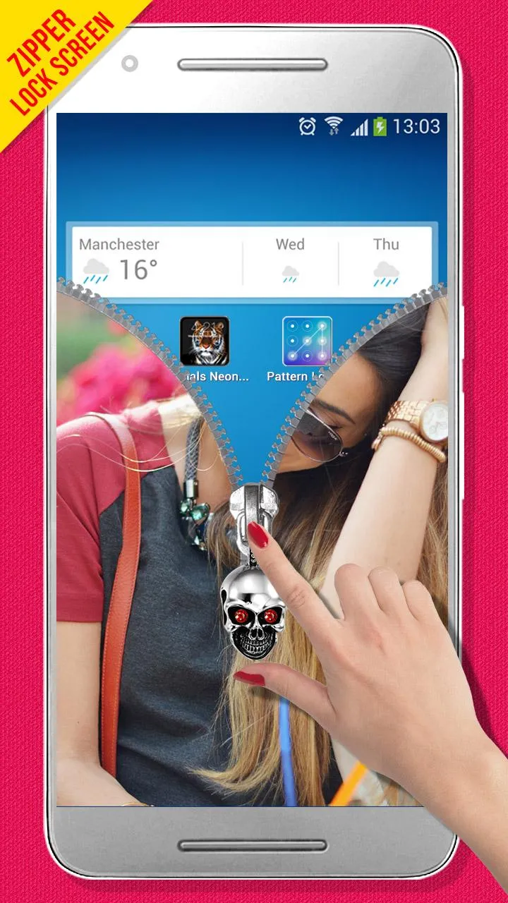 Photo Zipper Lock Screen | Indus Appstore | Screenshot